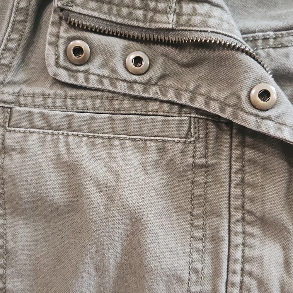 Madewell Khaki Utility Military Dispatch Cargo Green Jacket Size XXS - Picture 9 of 16